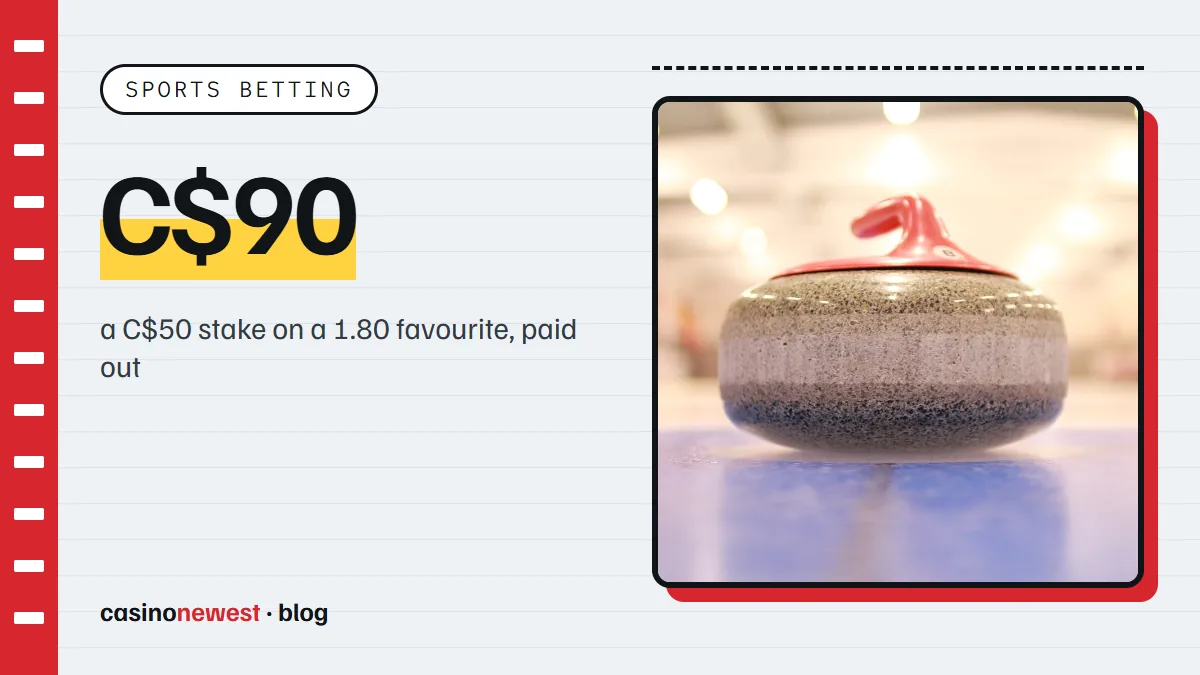 A curling stone resting inside the house on the ice